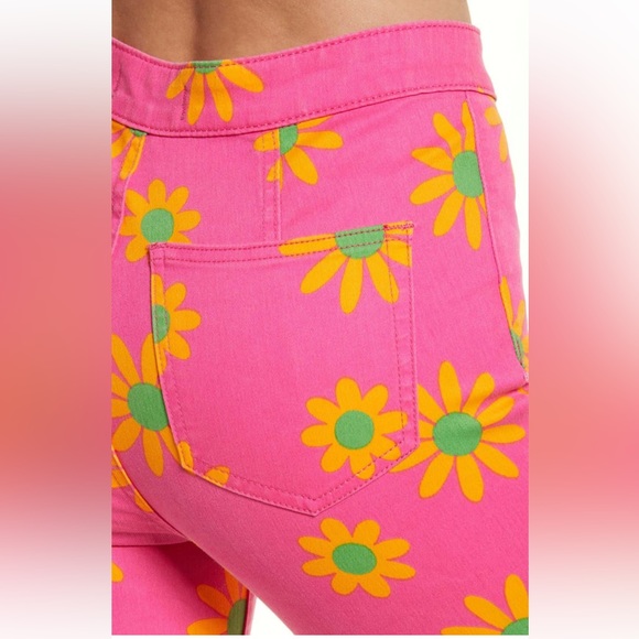 NWT Free People Women's Youthquake Printed Cropped Floral Pants - size 32 - Picture 4 of 7